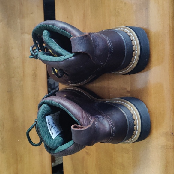 Nwt Georgia Boots Giant Brown Steel Toe Size 8.5 - Picture 5 of 13